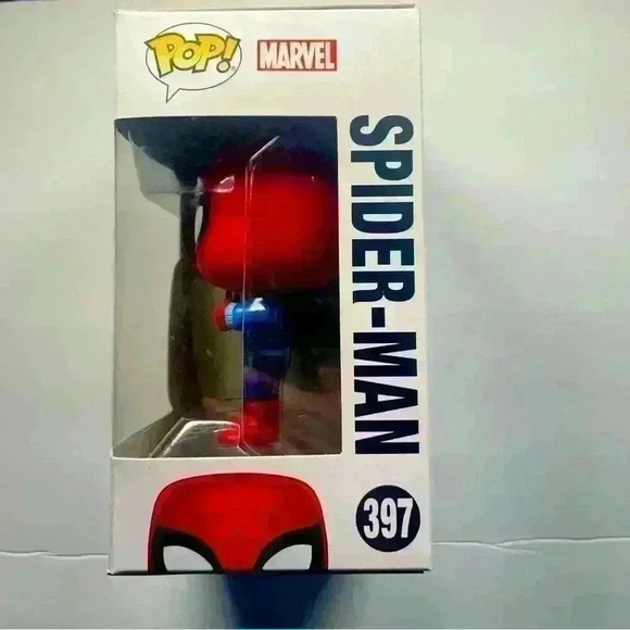 Funko POP! Marvel Chrismas Spider-Man 397 Ugly Sweater In Protector holiday - Picture 3 of 5